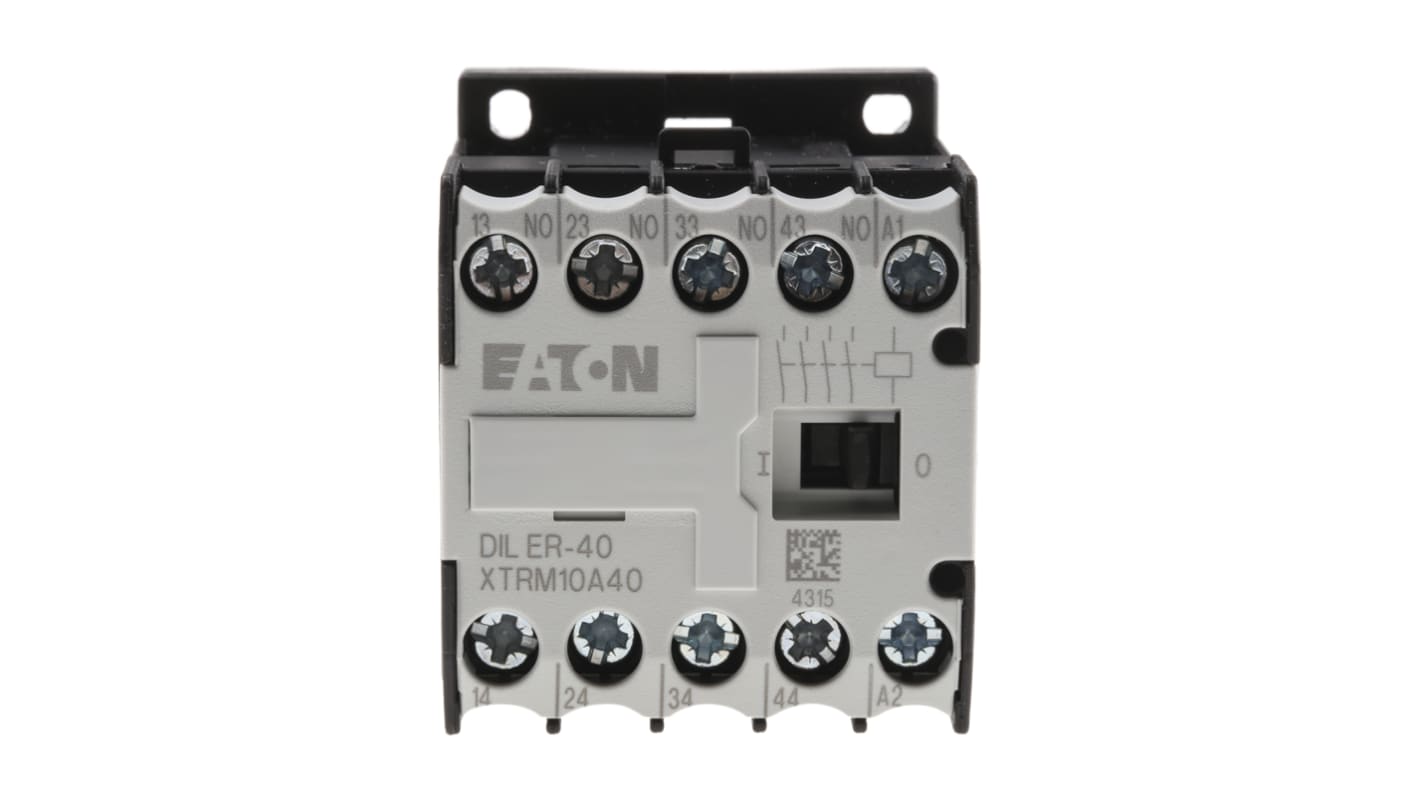 Eaton xStart DILER Contactor, 230 V ac Coil, 10 A, 4NO, 400 V ac