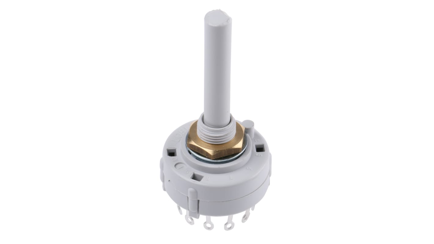 Commutatore rotante CK1037 3 vie, 250 V dc, 250V ca