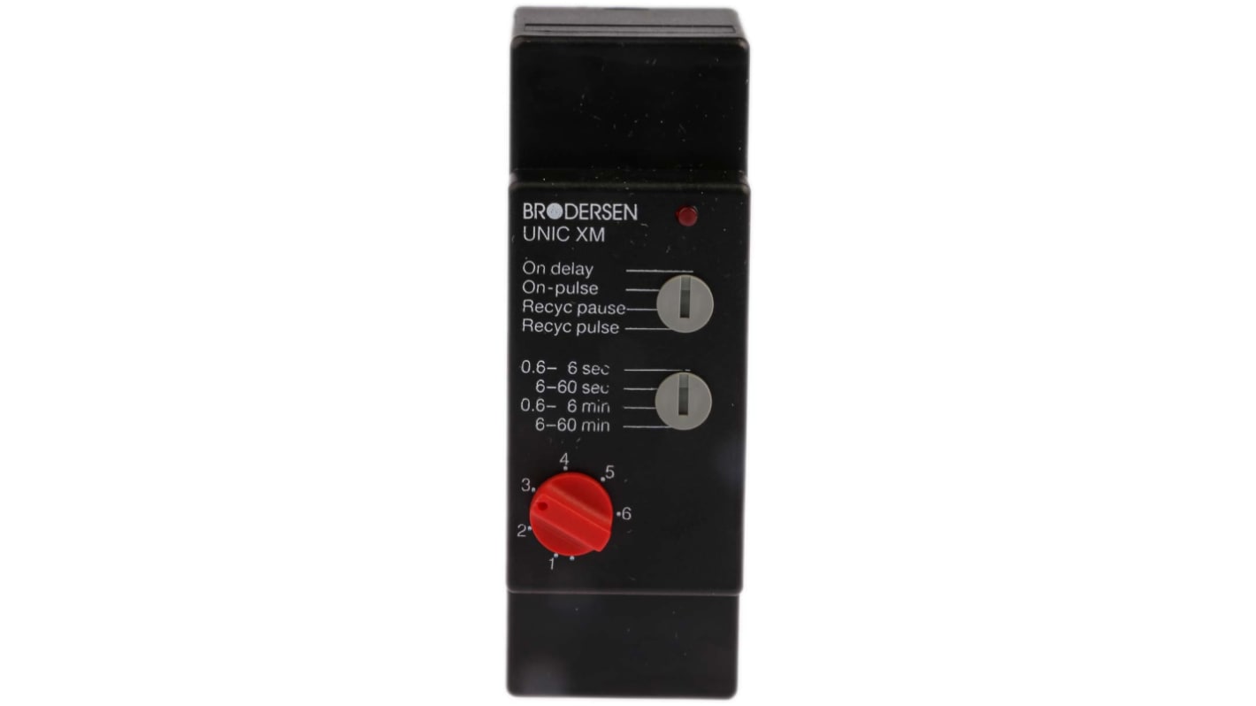 Brodersen Systems XM-S2 Series Plug In Timer Relay, 10.5 → 265V ac/dc, 2-Contact, 0.6 → 60min, DPDT