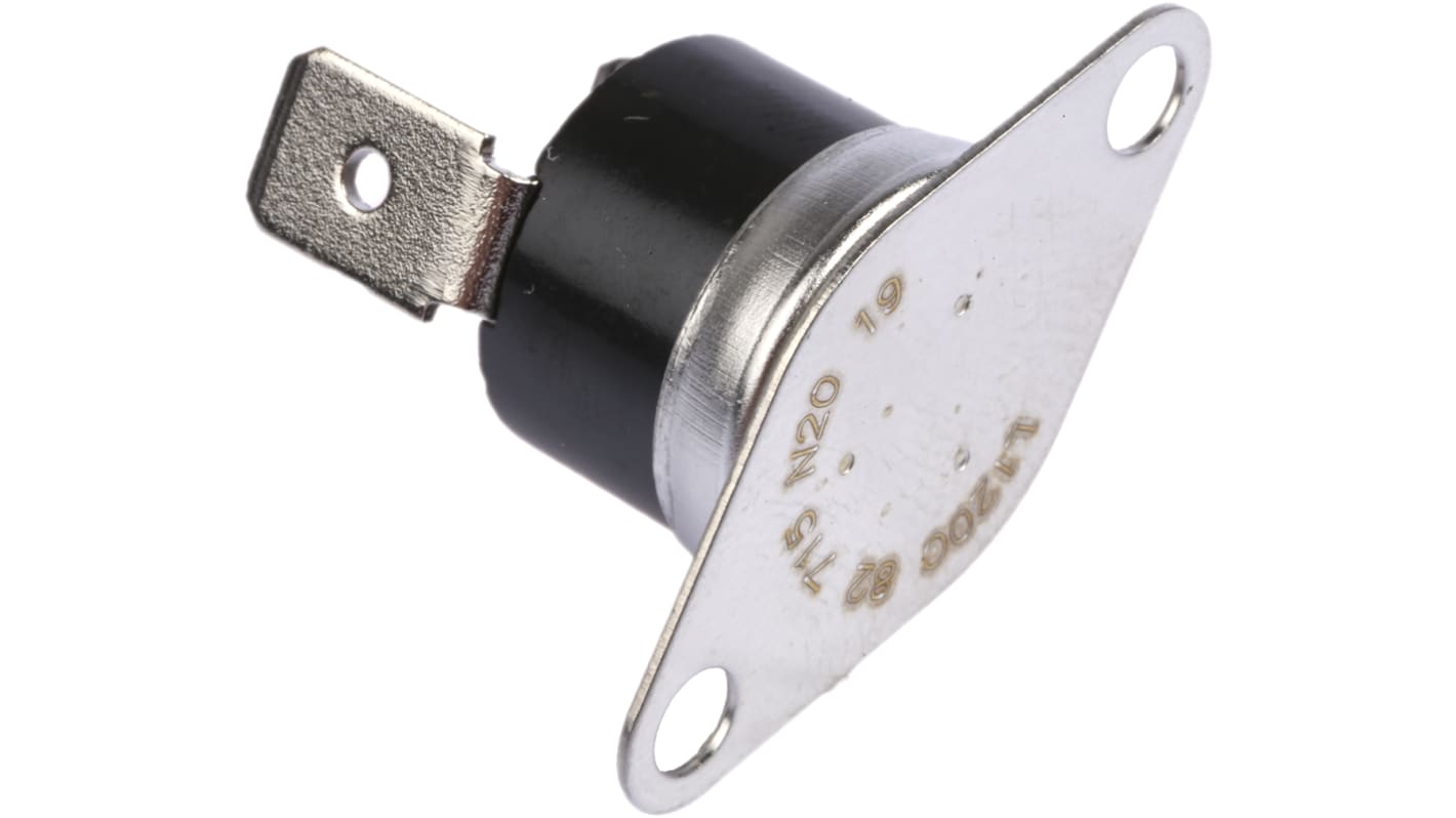 Honeywell 双金属温控开关, +120°C开启, +105°C关闭, 0°C至+150°C, 常闭开关, NC