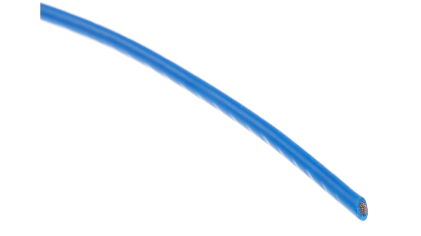 Alpha Wire 蓝色单芯线电线, 0.52 mm², 30m长, 20 AWG, 300 V, 最高+105°C, PVC绝缘, Premium系列
