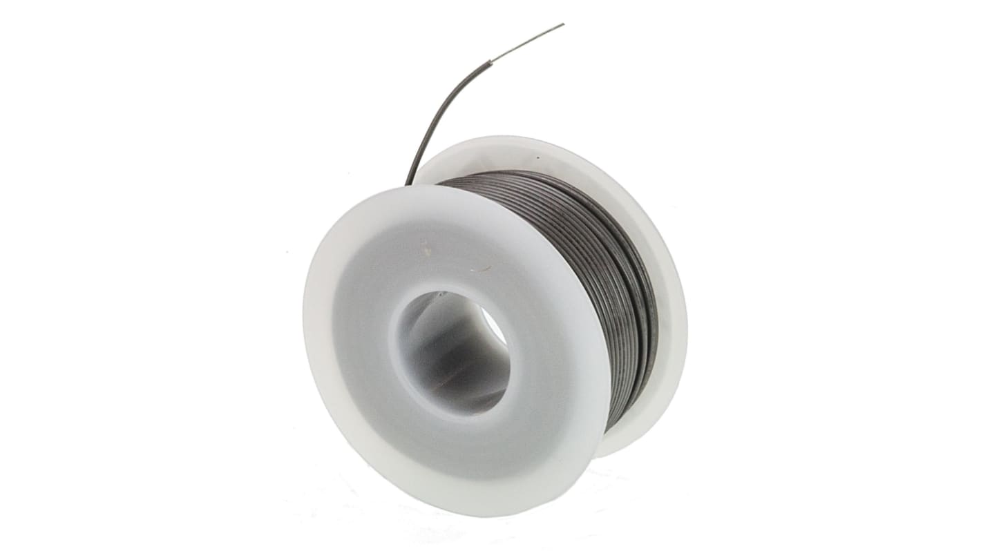 Alpha Wire 灰色高温电线, 0.2 mm², 30m长, 24 AWG, 300 V, 最高+105°C, PVC绝缘, Hook-up Wire PVC系列