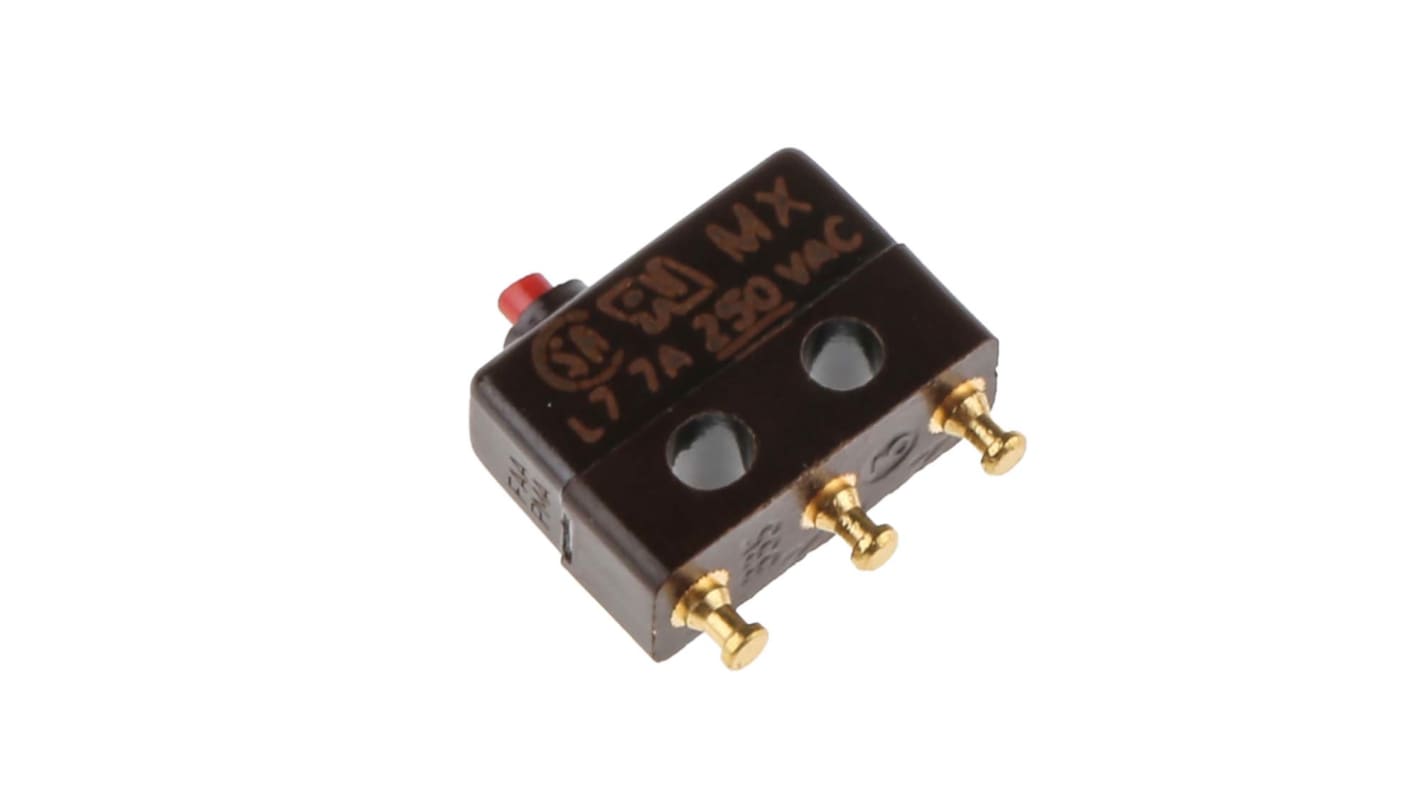 RS PRO 杠杆超微型开关, SP-CO, 4 A @ 28 V 直流触点, 28 V dc, 250V 交流, 焊接端, 操作力0.275 N