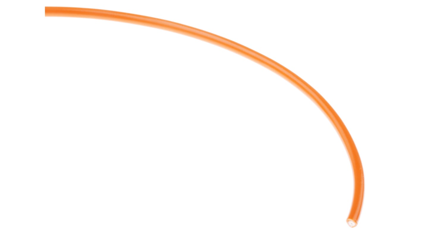 Alpha Wire Einzeladerleitung 1,3 mm², 16 AWG 30m Orange PVC isoliert Ø 2.34mm 26/0,25 mm Litzen UL1007