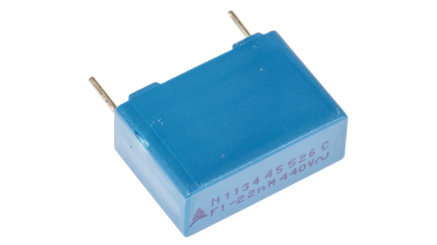 EPCOS B81141 Polyester Film Capacitor, 440V ac, ±20%, 22nF, Through Hole