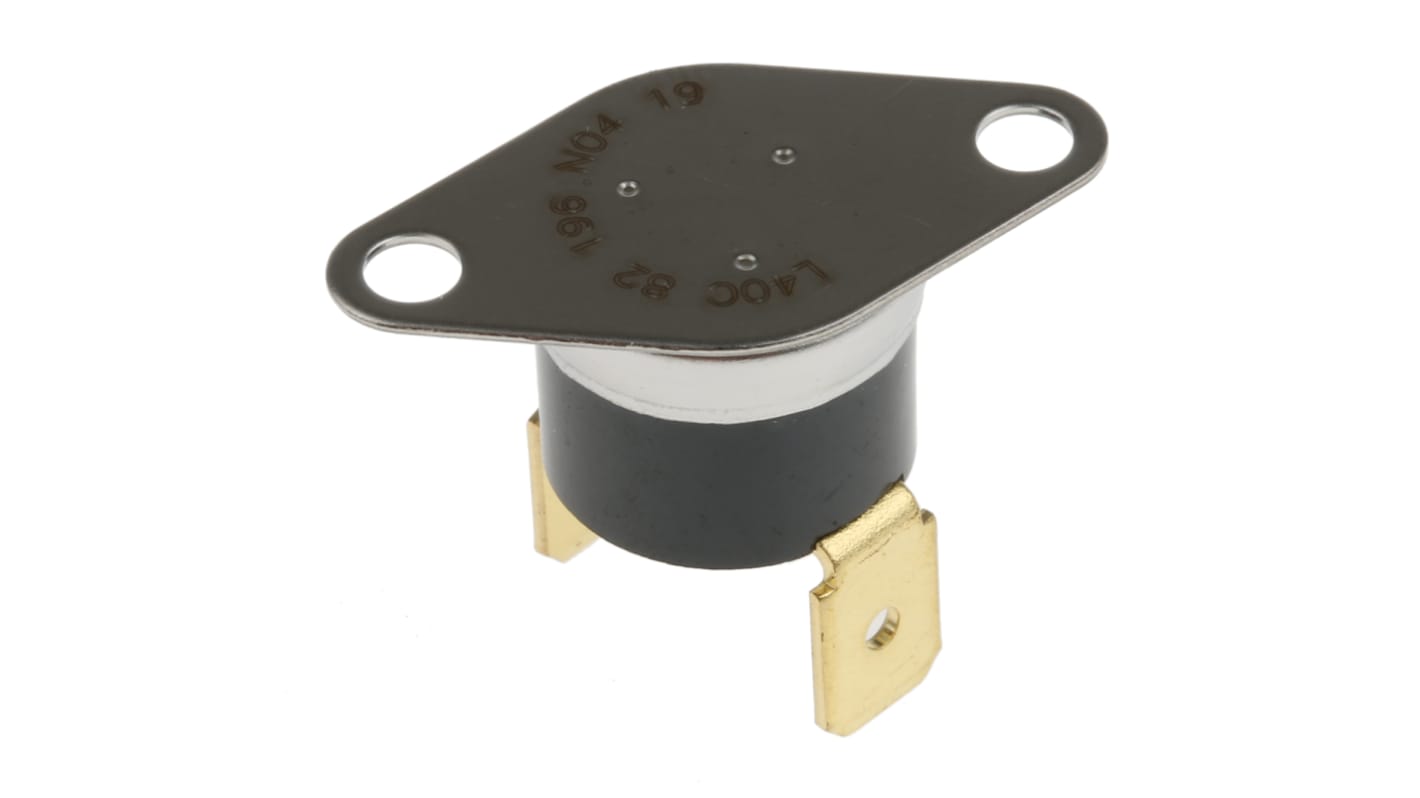 Honeywell Bi-Metallic Thermostat, Opens at +40°C, Closes at 25°C, +150°C Max, NC, Automatic Reset, Bracket Mount