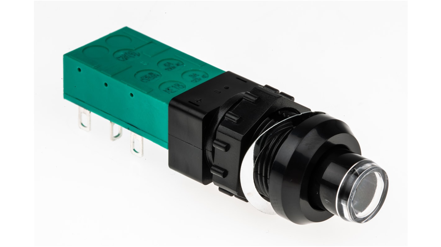 ZNE18 FA200 BK GN 2U EE L | C & K 押しボタンスイッチ, ラッチ