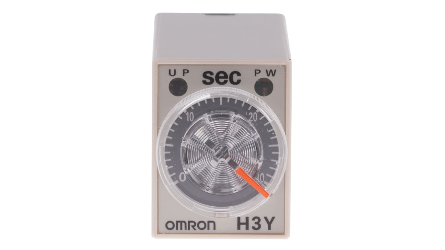 オムロン タイマーリレー, 24V ac, DINレール, 表面実装, オンディレー, H3Y-4 AC24 30S