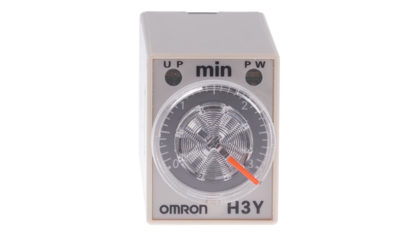 オムロン タイマーリレー, 24V ac, DINレール, 表面実装, オンディレー, H3Y-4 AC24 3M