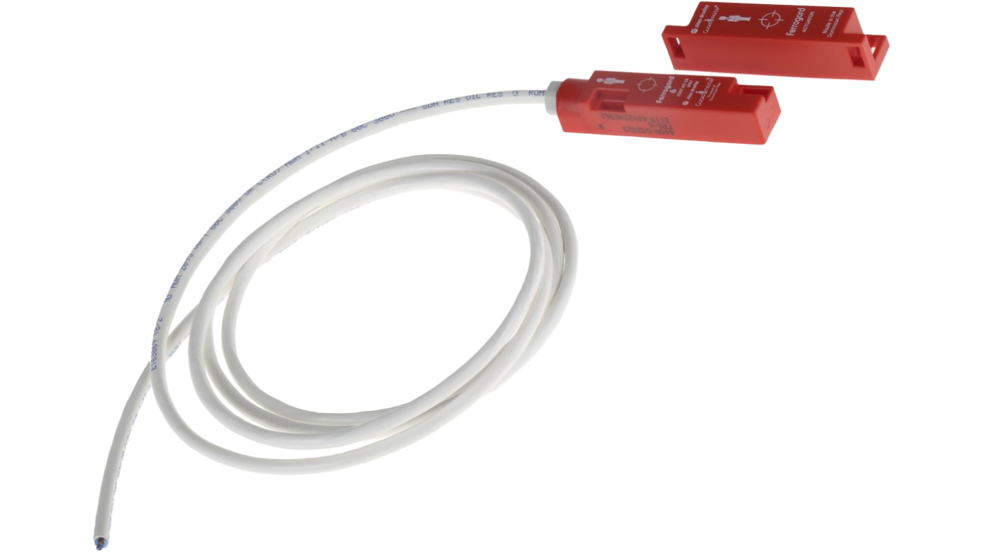 Allen Bradley 440N Series Magnetic Non-Contact Safety Switch, 250V ac, Plastic Housing, NC, 2m Cable
