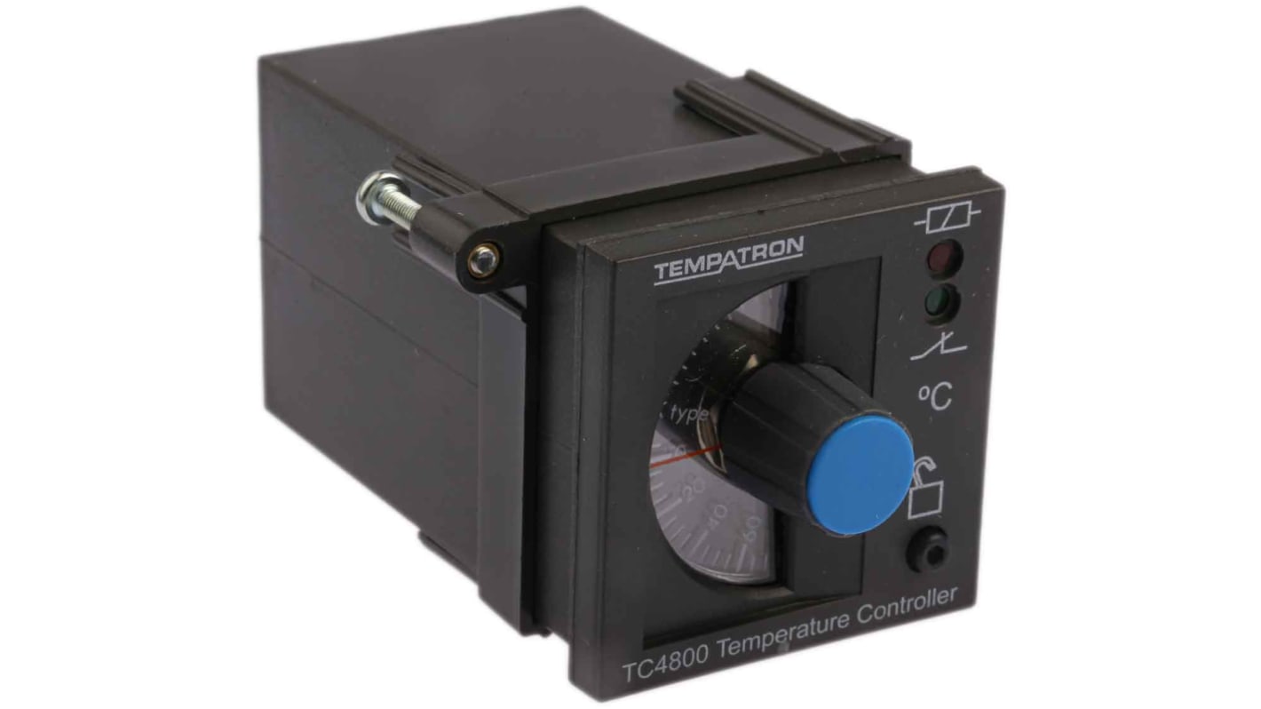 Tempatron 1/16 DIN On/Off Temperature Controller, 48 x 48mm Relay, 110 → 240 V ac Supply Voltage