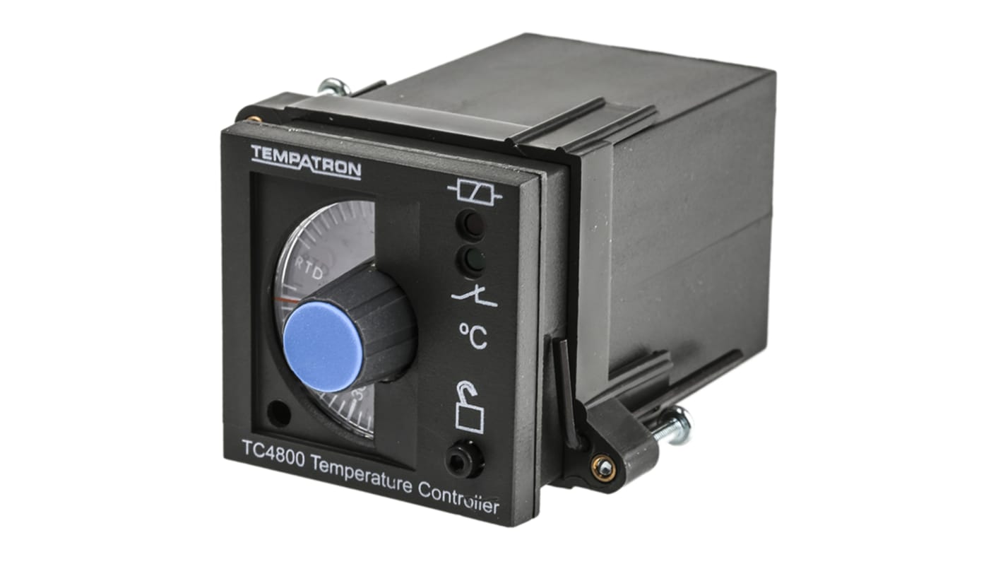 Tempatron 1/16 DIN On/Off Temperature Controller, 48 x 48mm, 1 Output Relay, 110 → 230 V ac Supply Voltage