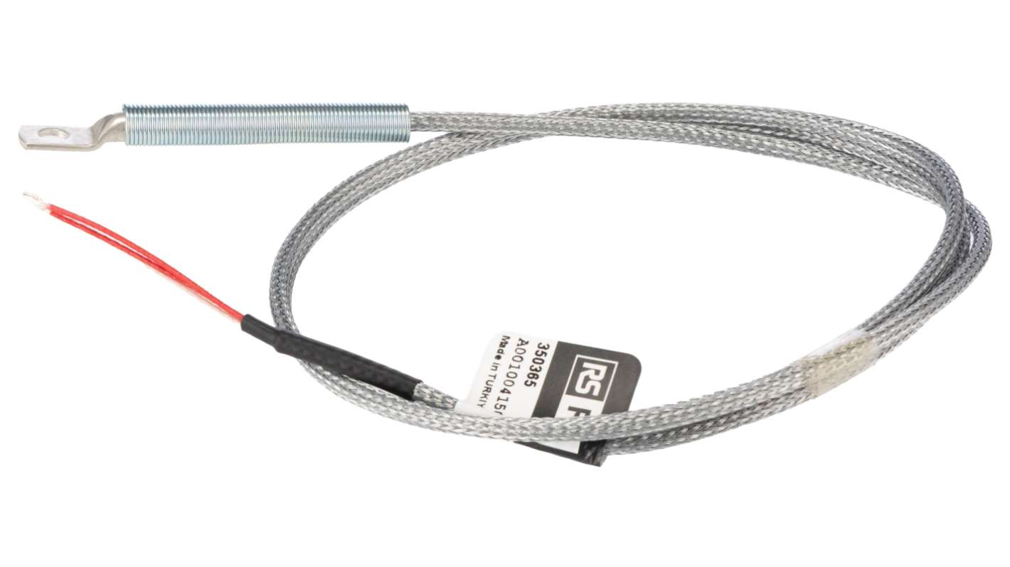 RS PRO PT100 Temperature Sensor, 9.4mm Dia, 26mm Long, 3 Wire, 400°C Max