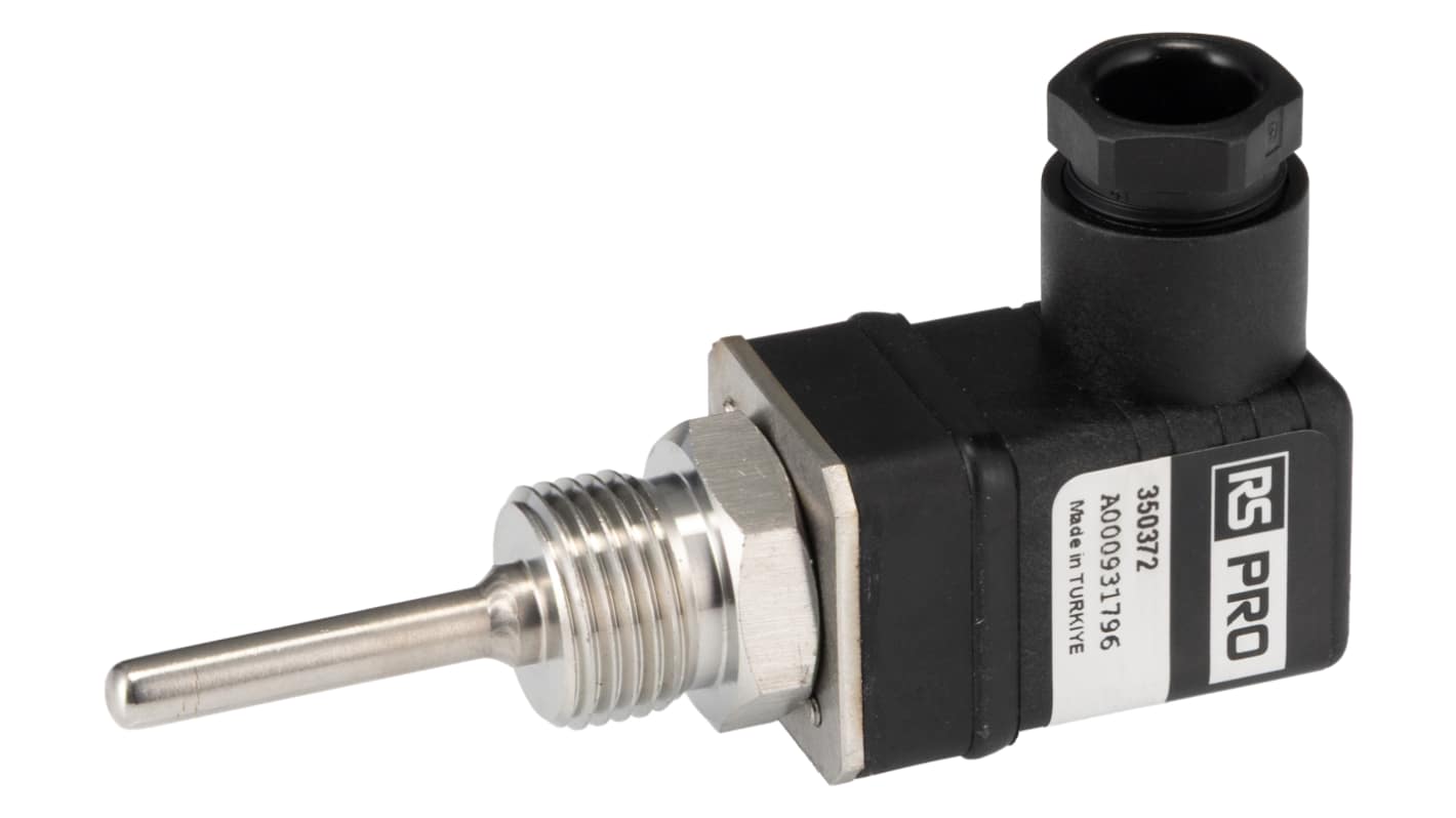RS PRO PT1000 Temperature Sensor, 6mm Dia, 50mm Long, 3 Wire, 400°C Max