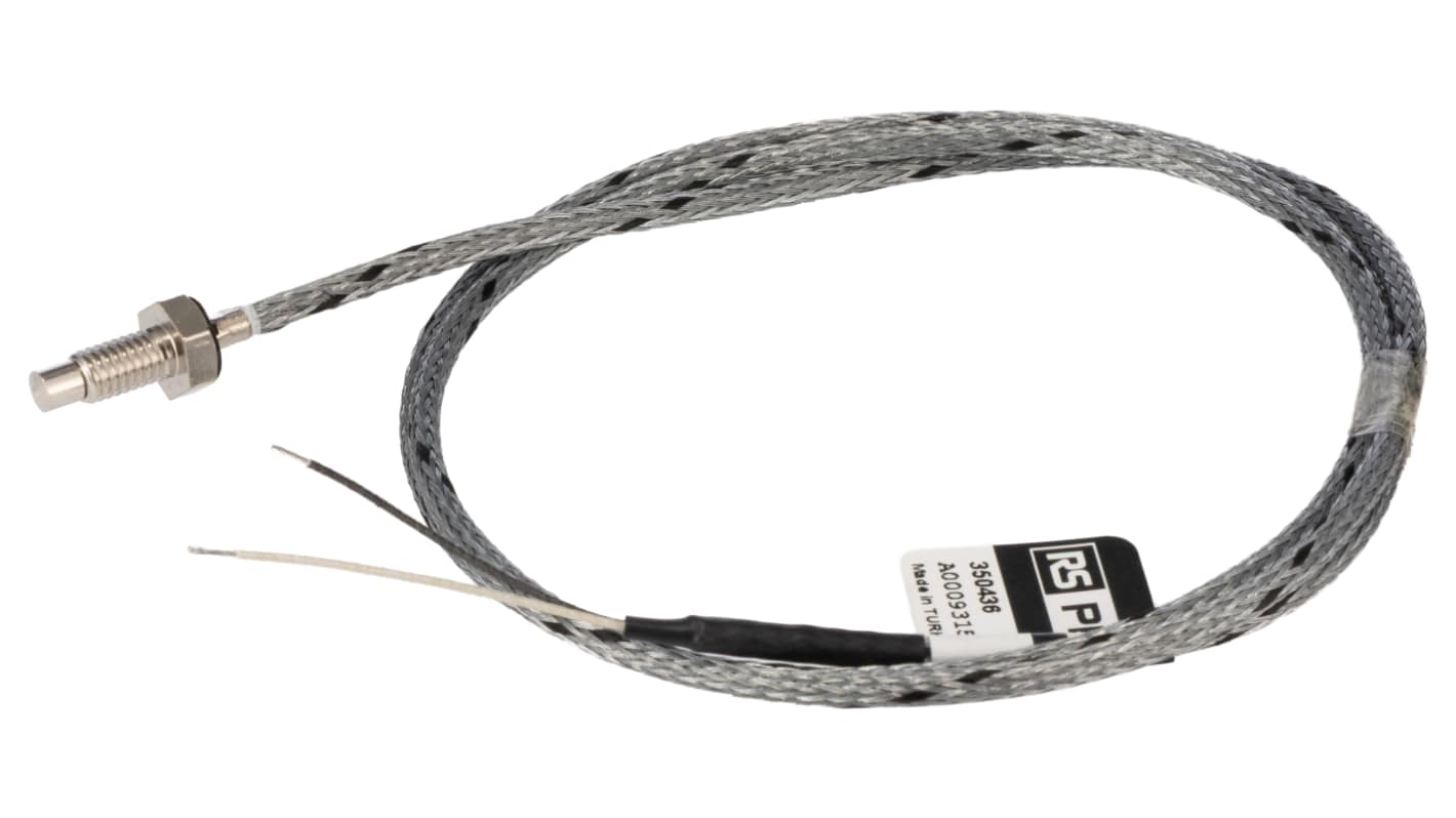 RS PRO Type J Thermocouple 13mm Length, 4.5mm Diameter, -50°C → 400°C