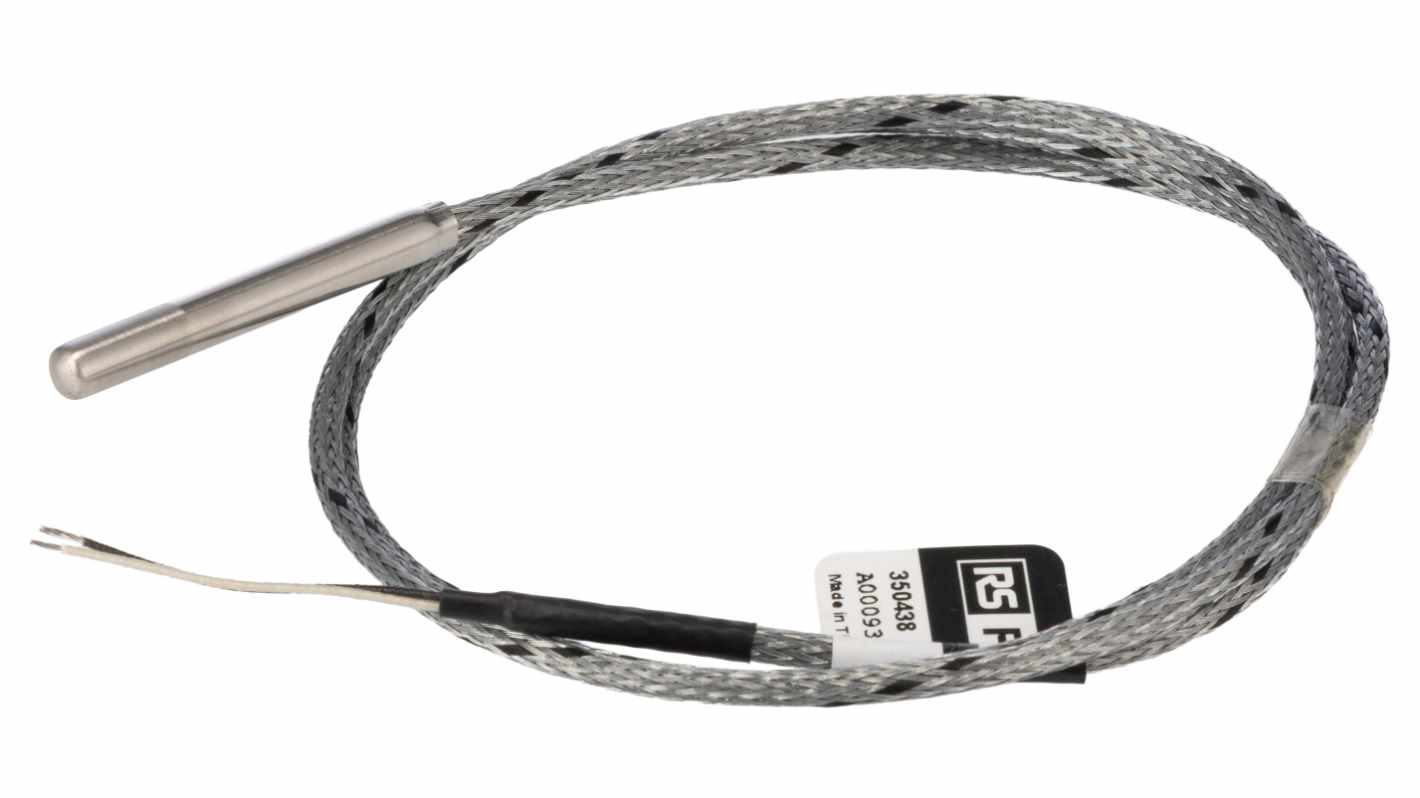 RS PRO Type J Thermocouple 50mm Length, 6mm Diameter, 0°C → 400°C