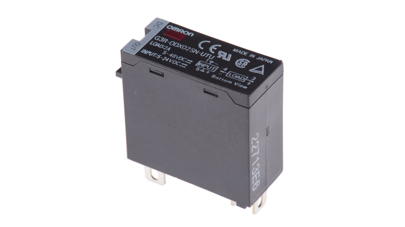 Omron G3R-O Series Solid State Relay, 2 A Load, Plug In, 60 V dc Load, 32 V Control