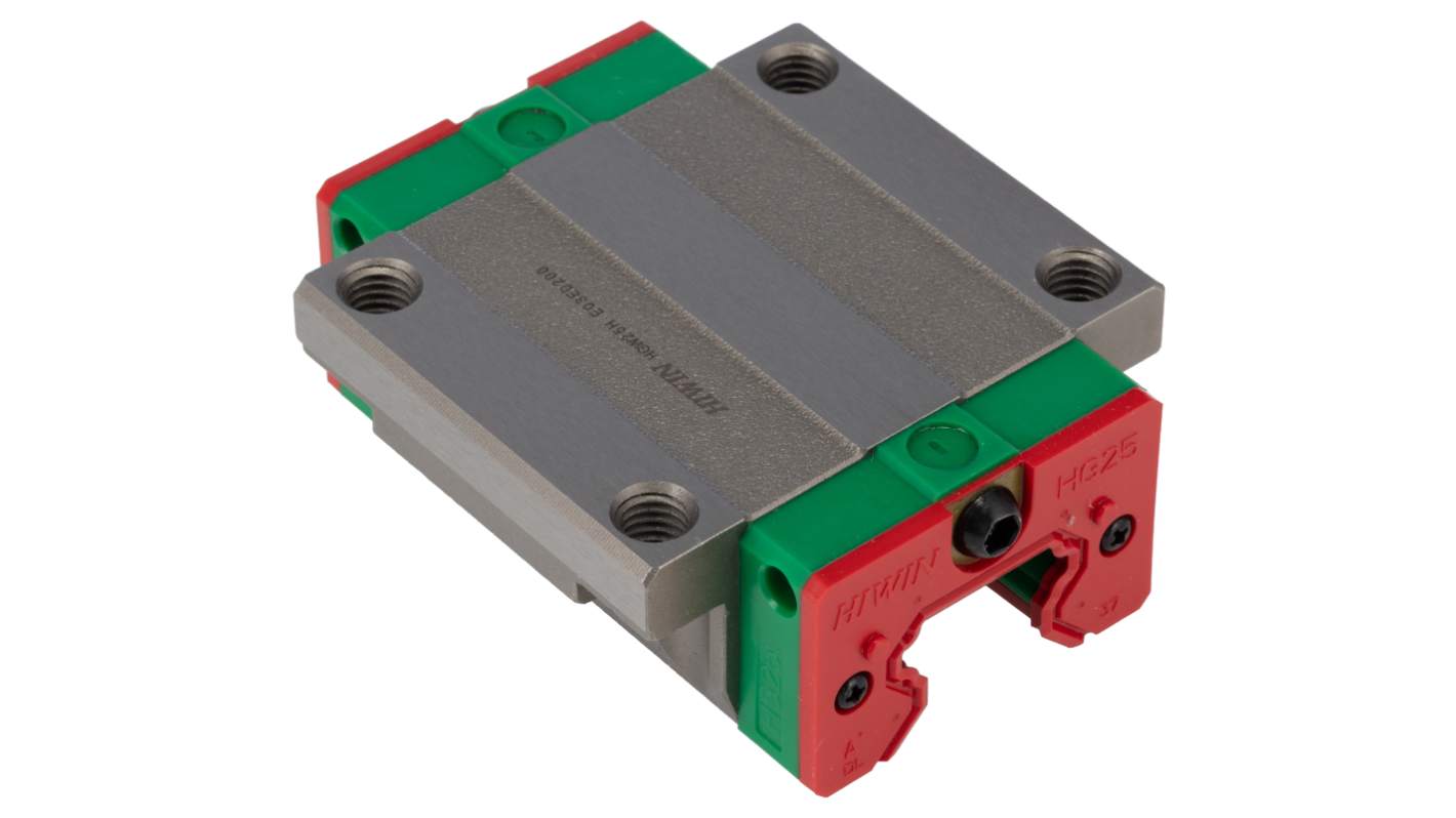RS PRO Guide Block HGW, 34.9kN Dynamic Load, 25mm Rail Width