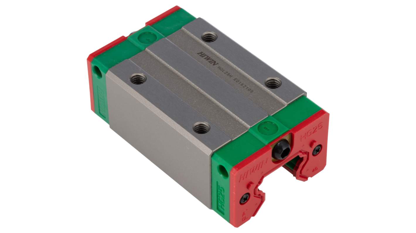 RS PRO Guide Block HGL, 34.9kN Dynamic Load, 25mm Rail Width