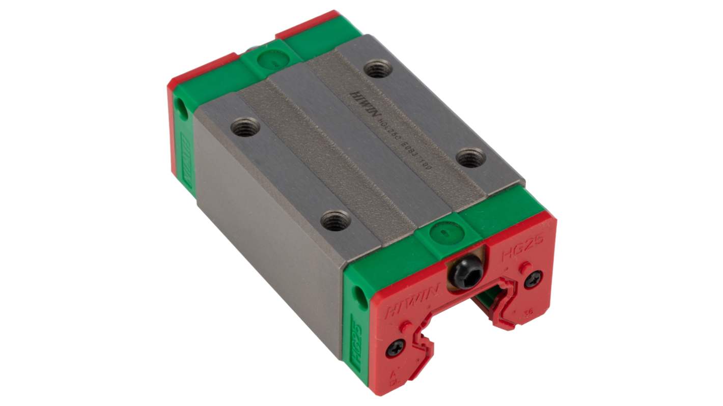 RS PRO Guide Block HGL, 34.9kN Dynamic Load, 25mm Rail Width