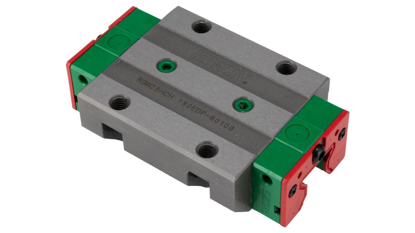 RS PRO Guide Block RGW, 33.9kN Dynamic Load, 25mm Rail Width