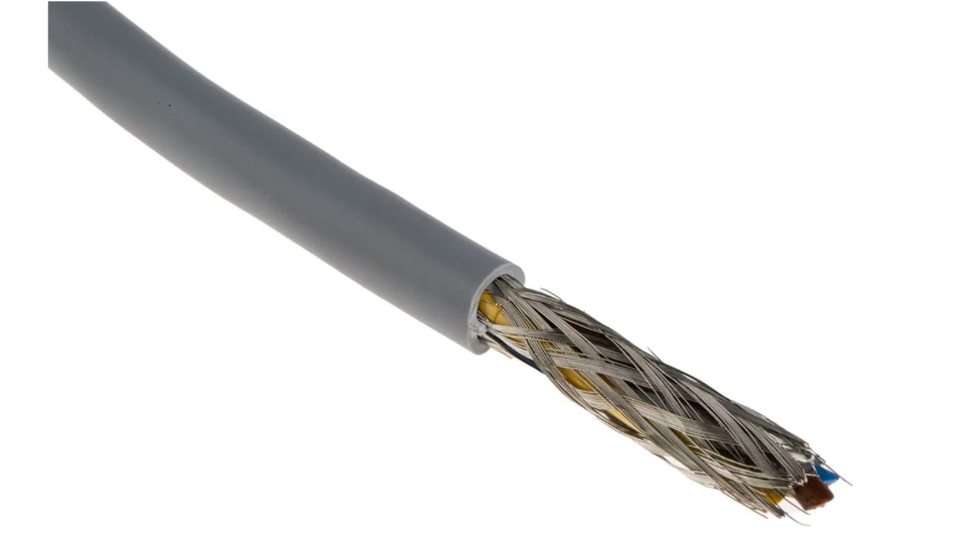 Belden Belden CY CY Control Cable, 3 Cores, 1 mm², Screened, 50m, Grey PVC Sheath, 17 AWG