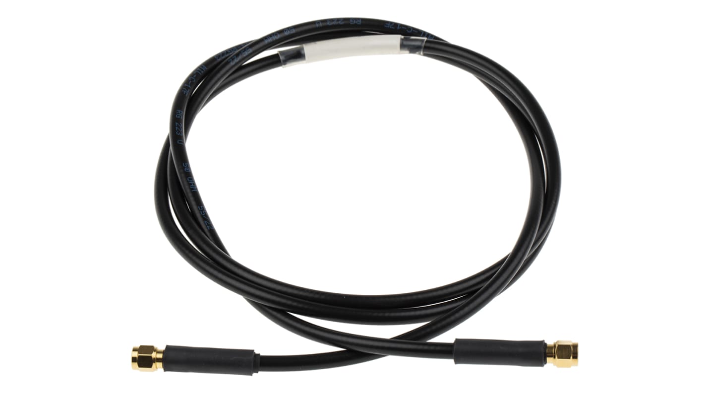 RS PRO Male SMA to Male SMA, 1.5m, RG233 Coaxial, Terminated50 Ω