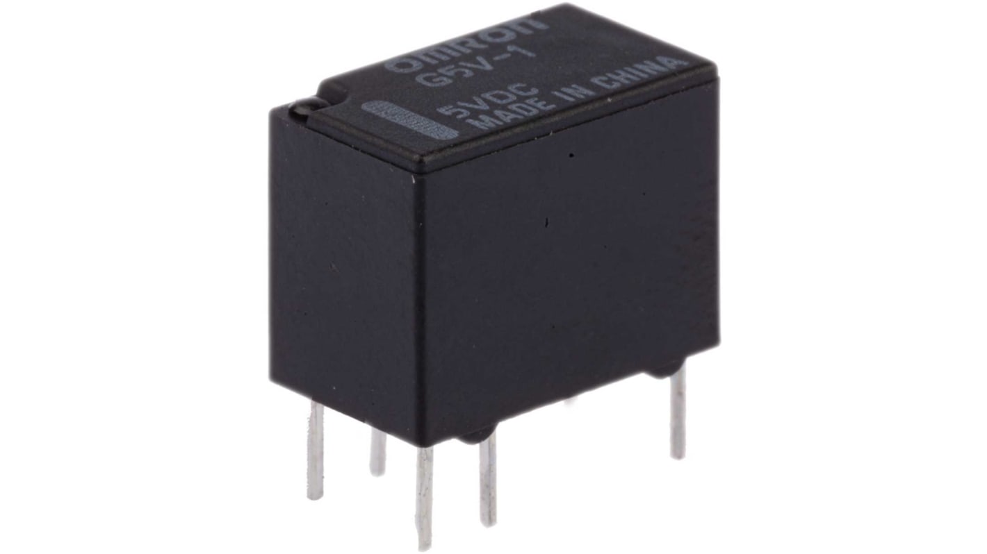 Relè di segnale Omron, SPDT, 2A, bobina 5V cc PCB