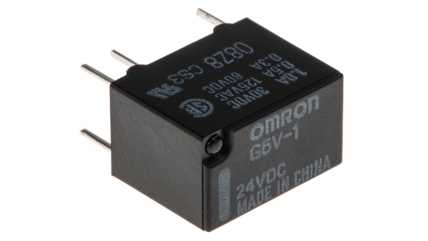 【特別セール品】 オムロン シグナルリレー, 24V dc, SPDT, 基板実装, G5V-1 DC24 | RS リレー