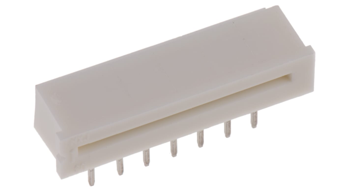 Molex FPC连接器, 母座, 14p, 1.25mm间距, 单排, THT安装, 直角, 1A, 200 V, Easy-On系列