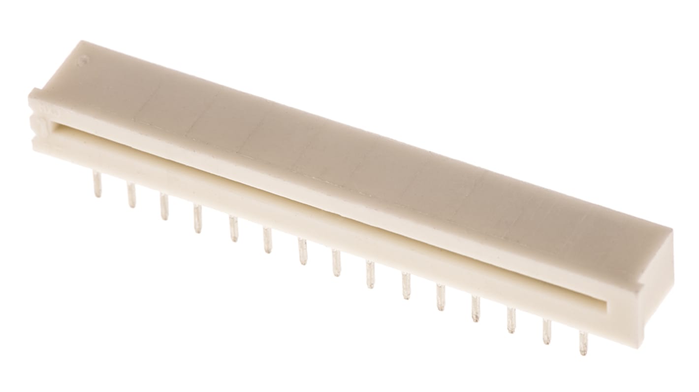 Molex FPC连接器, 母座, 30p, 1.25mm间距, 单排, THT安装, 直角, 1A, 200 V, Easy-On系列