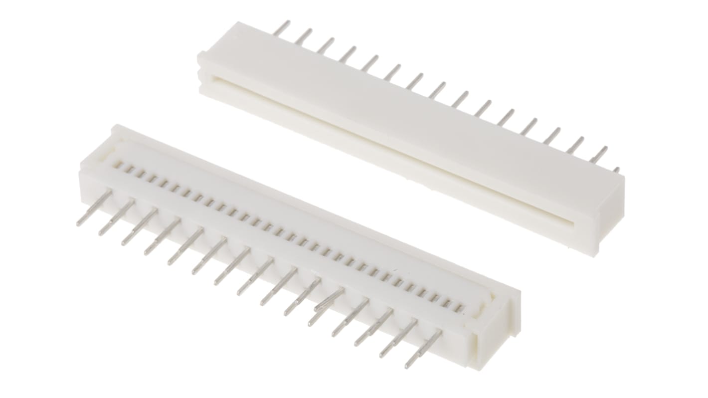 Molex FPC连接器, 母座, 30p, 1.25mm间距, 单排, THT安装, 直向, 1A, 200 V, Easy-On系列