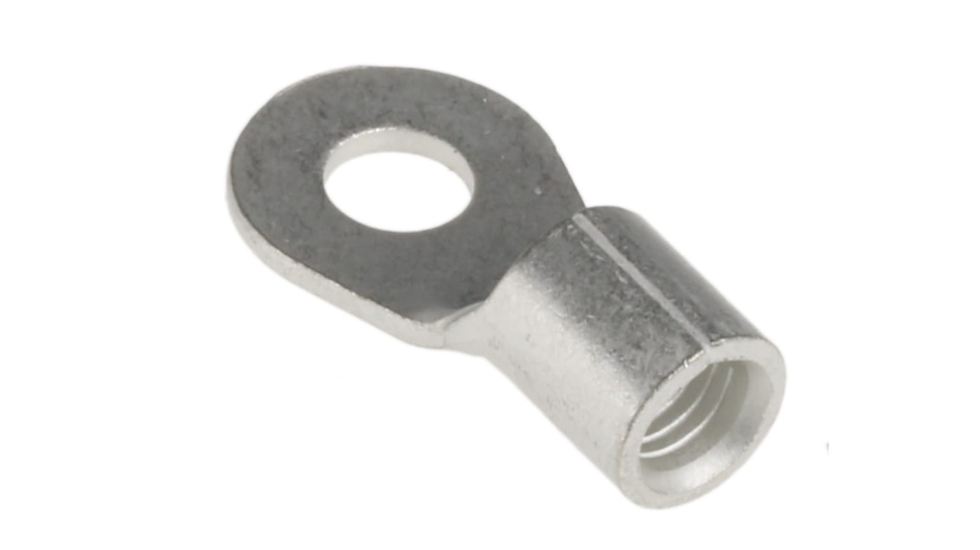 TE Connectivity, SOLISTRAND Uninsulated Crimp Ring Terminal, M5 Stud Size, 6.6mm² to 10.5mm² Wire Size