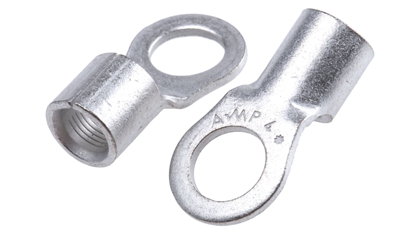 TE Connectivity, SOLISTRAND Uninsulated Crimp Ring Terminal, M10 Stud Size, 16.8mm² to 26.7mm² Wire Size