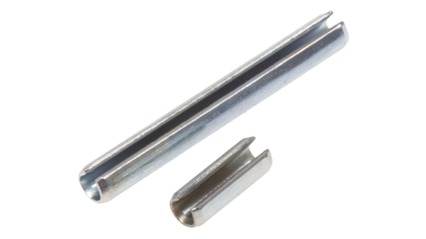 RS PRO Spannstift ø 3.5mm Galvanisiert Stahl Spannhülse 25 x 10 mm, 25 x 16 mm, 25 x 24 mm, 25 x 30 mm