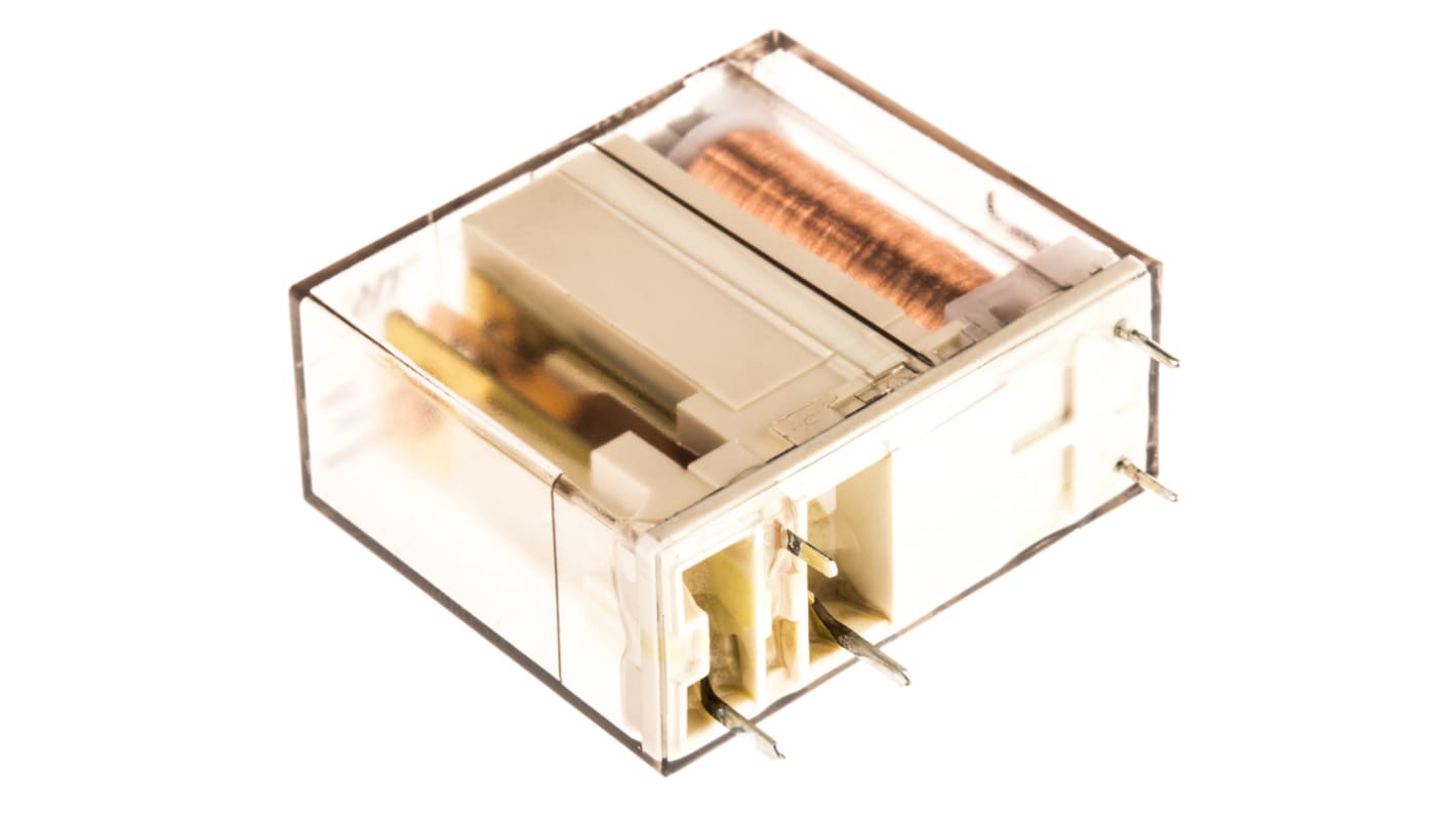 TE Connectivity PCB Mount Non-Latching Relay, 12V dc Coil, 12A Switching Current, SPDT