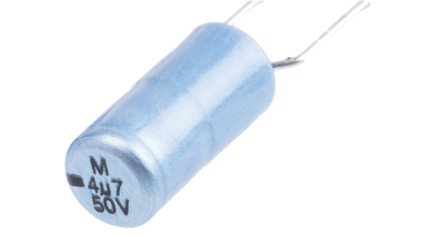 Vishay 4.7μF Aluminium Electrolytic Capacitor 50V dc, Radial, Through Hole - MAL201331478E3