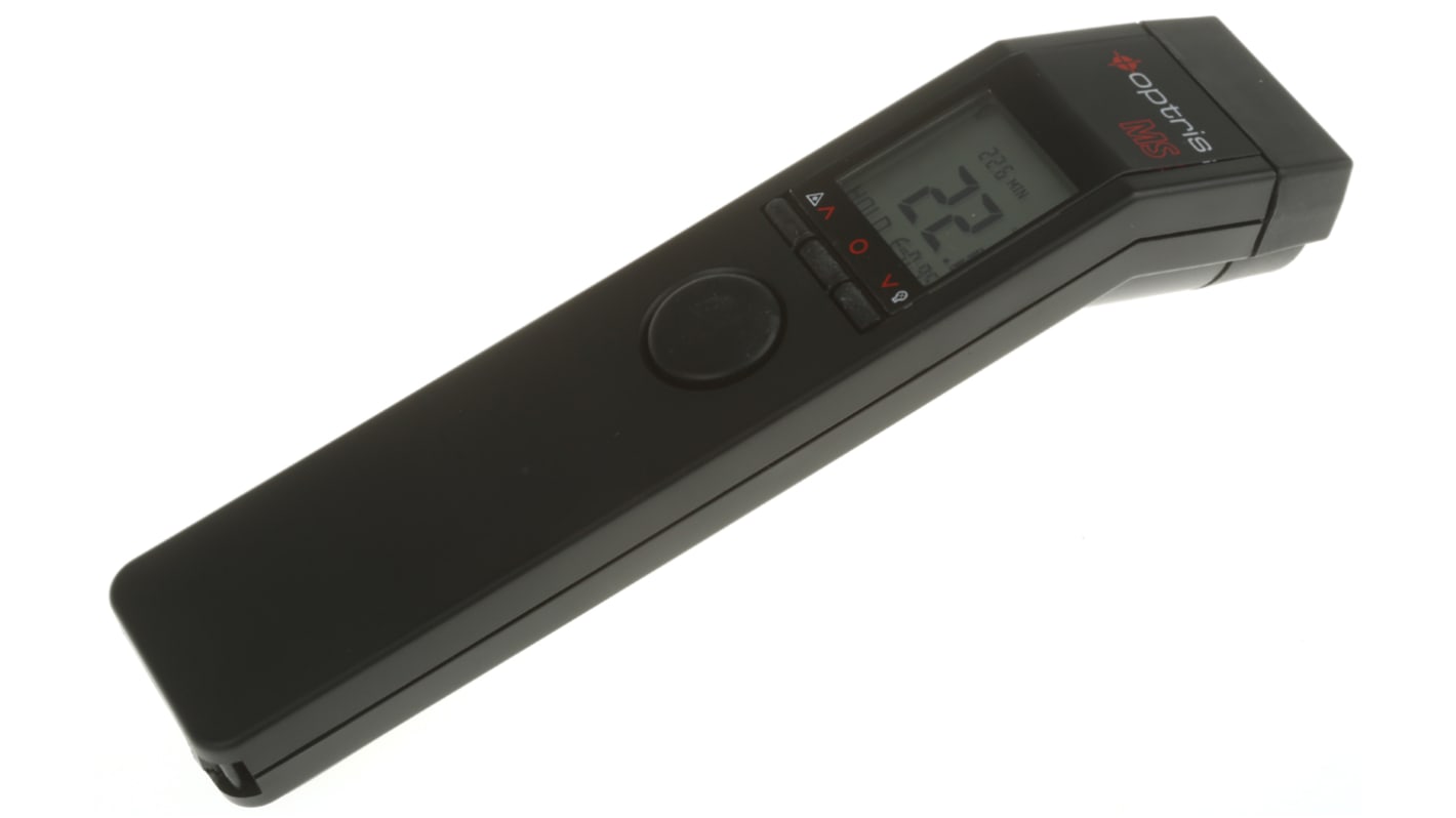 Optris MiniSight Infrared Thermometer, -32°C Min, ±1 % Accuracy, °C and °F Measurements