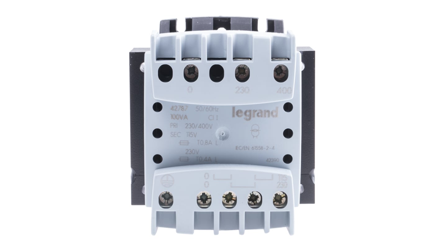 Legrand 100VA DIN Rail Transformer, 230 → 400V Primary, 115 → 230V Secondary