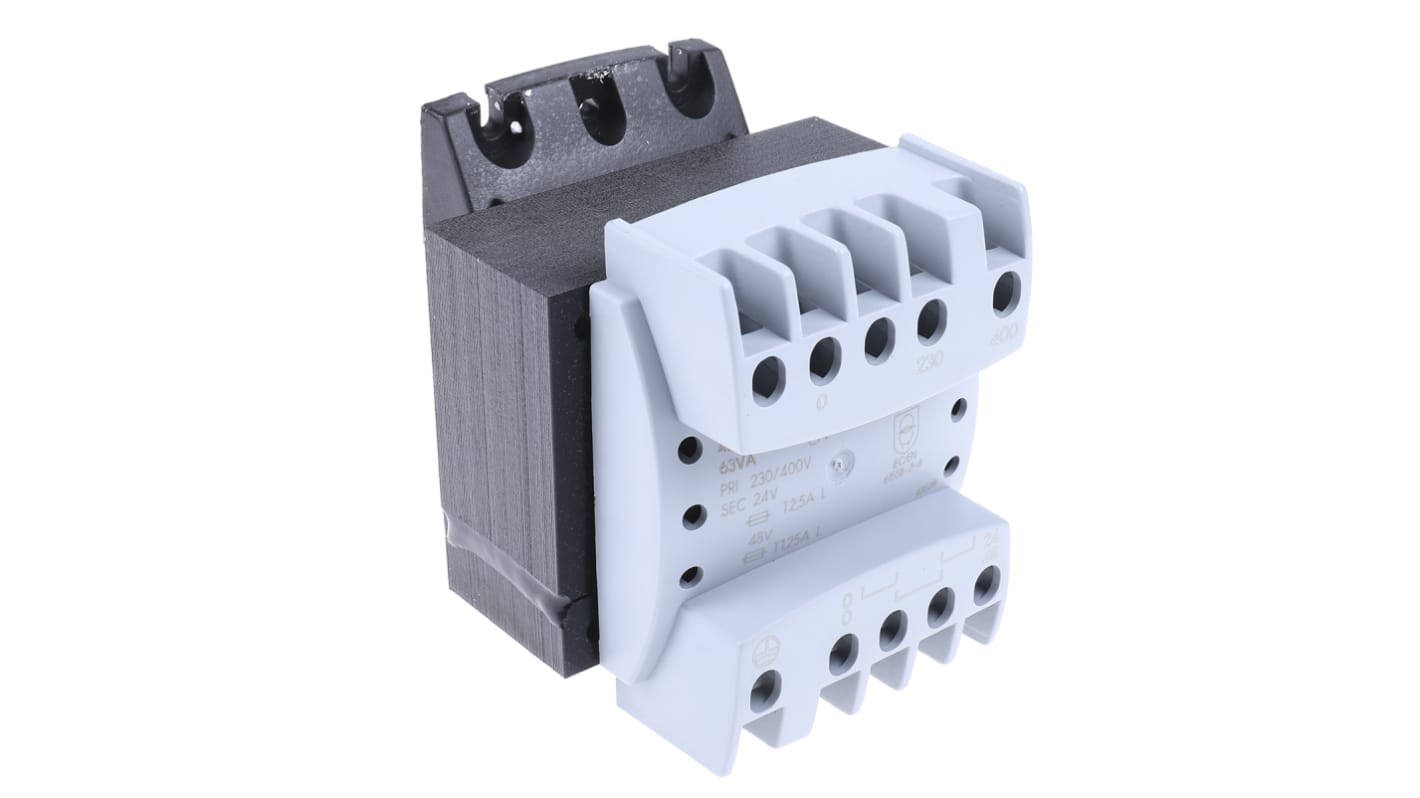 Legrand 63VA DIN Rail Transformer, 230 → 400V Primary, 24 → 48V Secondary