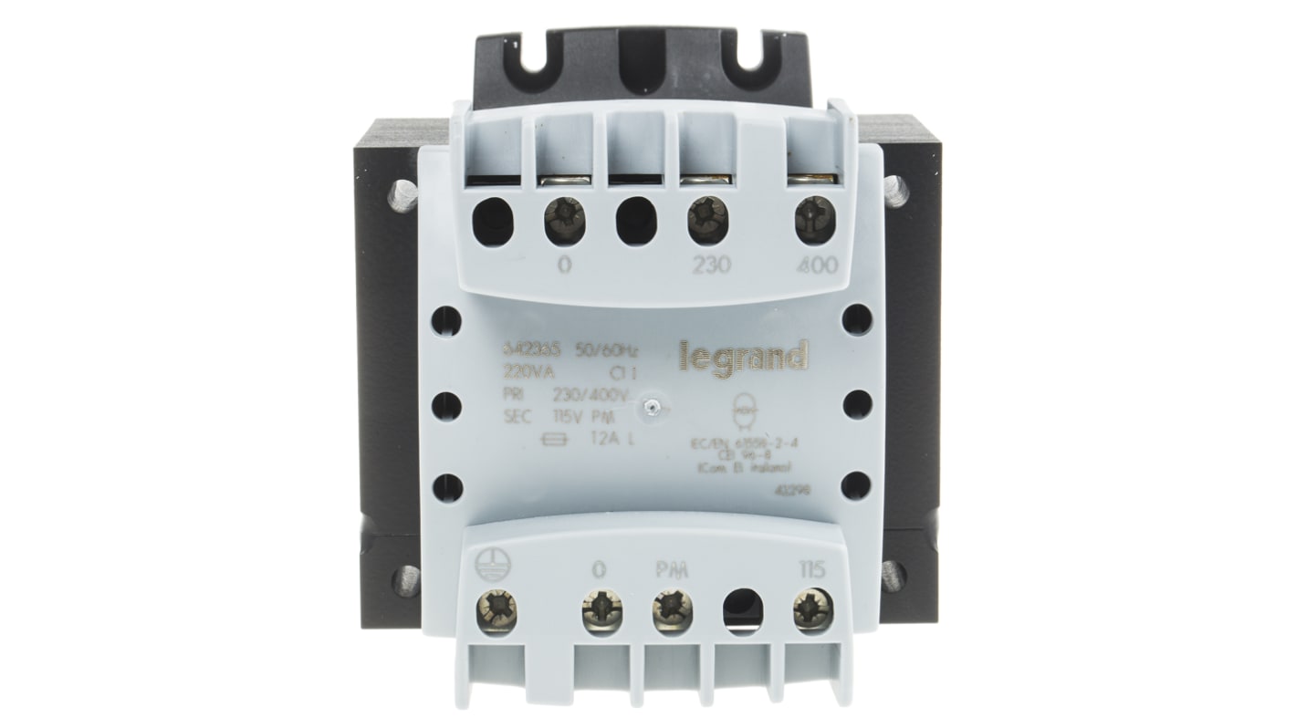 Legrand 220VA 1 Output Chassis Mounting Transformer, 115V