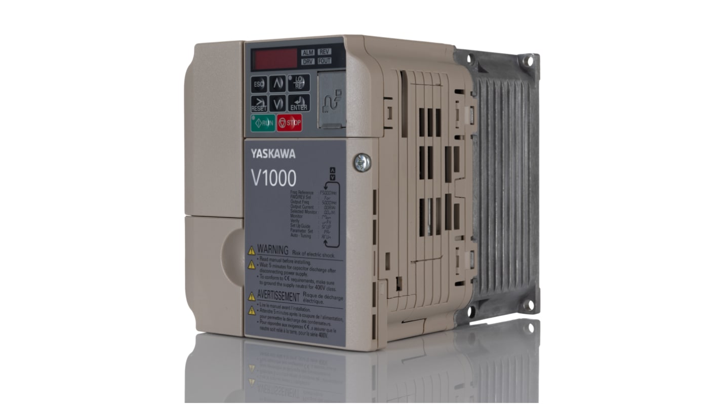 Omron Inverter Drive, 1.5 kW, 3 Phase, 400 V ac, 4.1 A, V1000 Series