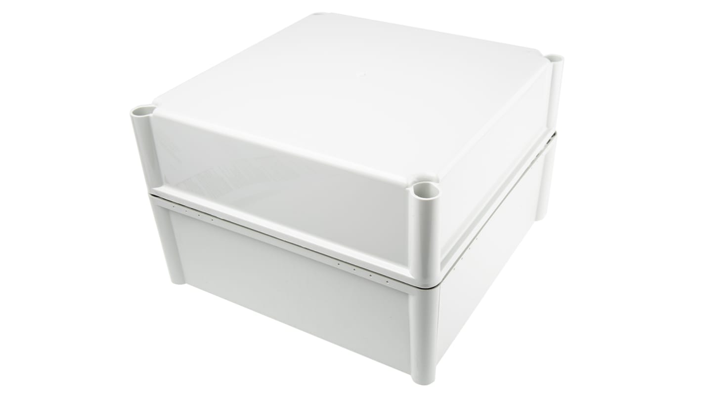 Fibox FEX Series Grey Polycarbonate Enclosure, IP54, Grey Lid, 278 x 278 x 180mm