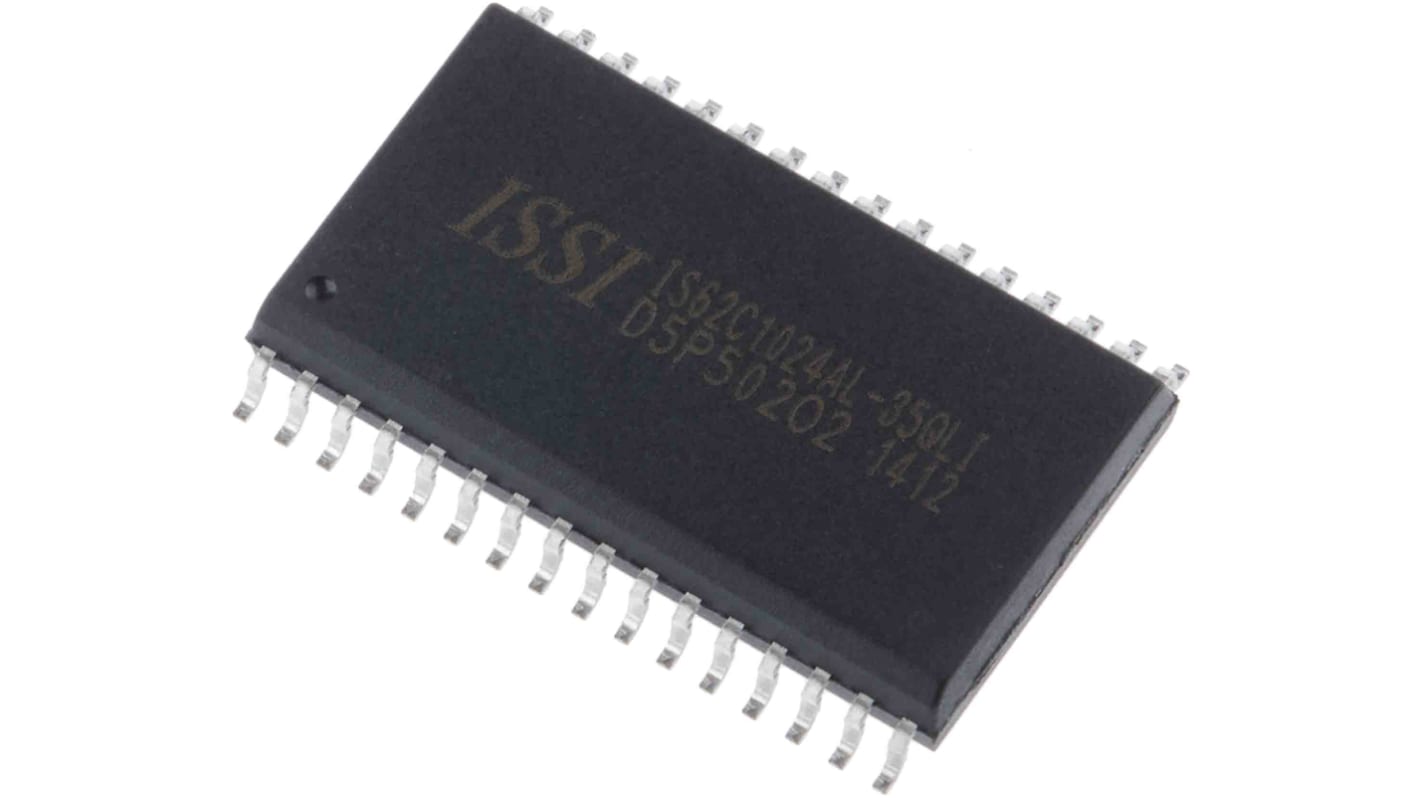 ISSI 异步SRAM, 1Mbit, 128K x 8 位, 32针, 贴片安装, SOP, 最长35ns