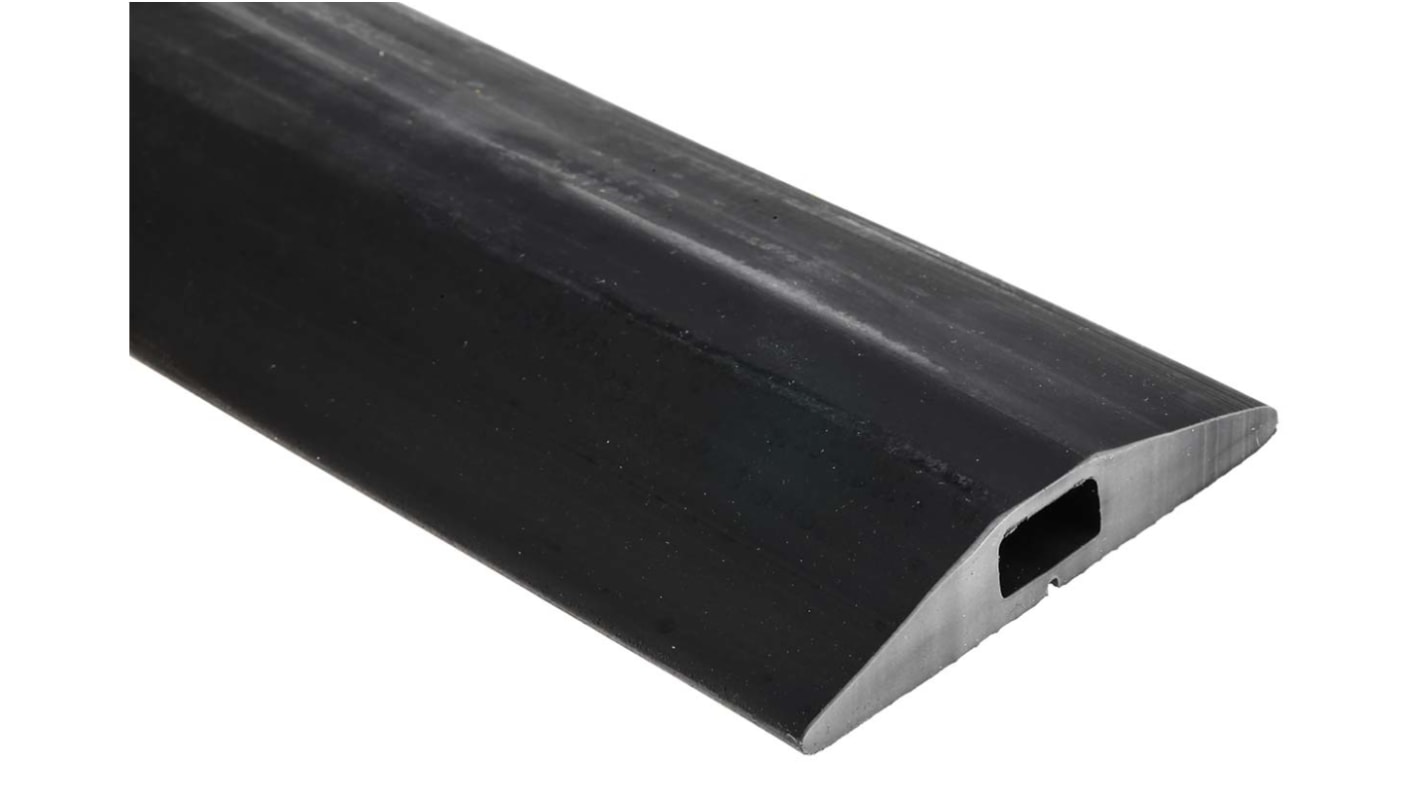 Pasacables de suelo, RS PRO, Negro 8 x 14mm, 3m x 14mm x 68 mm Caucho