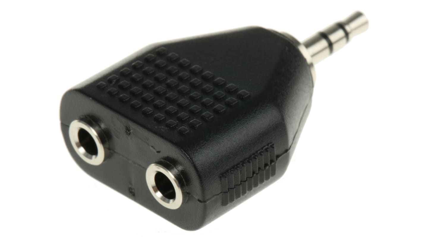 Adaptador AV RS PRO de 3,5 mm Estéreo Hembra a 3,5 mm Estéreo Macho