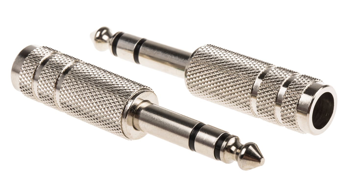 Connettore jack, 6.35 mm, Maschio, Montaggio su cavo