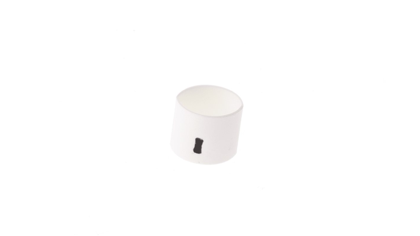 TE Connectivity Heat Shrink Cable Markers, White, Pre-printed "-", 2 → 6mm Cable, TRSA-1019/E/1/MINUS