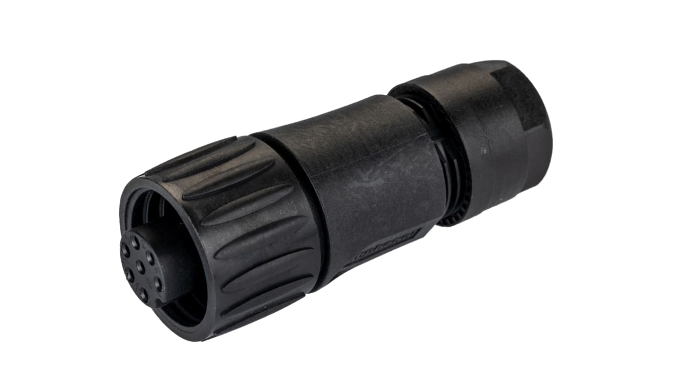 Amphenol Industrial Circular Connector, 6 + PE Contacts, Cable Mount, Socket, Female, IP67, Ecomate M Series