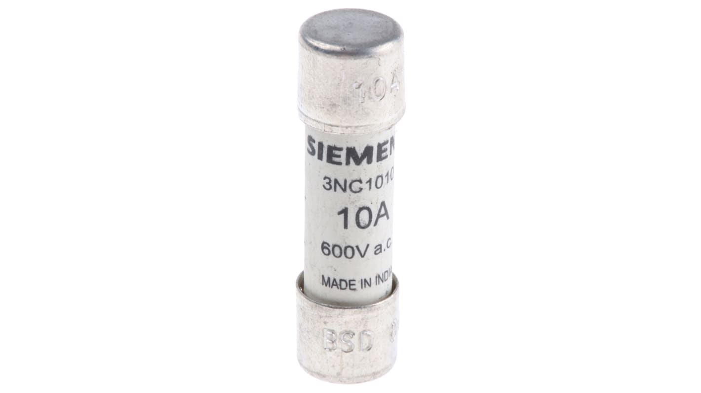 Siemens Feinsicherung / 10A 10 x 38mm 600V ac aR